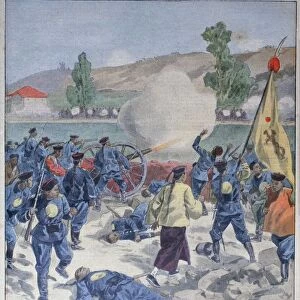 Invasion of the Russian frontier by the Chinese, 1900. Artist: Oswaldo Tofani