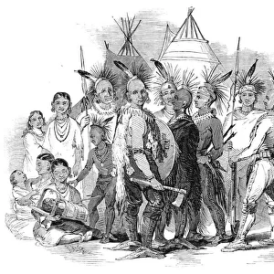 Iowa Indians, at the Egyptian Hall, Piccadilly, 1844. Creator: Unknown