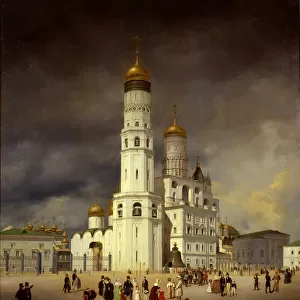 Ivanovskaya Square in the Moscow Kremlin, 1839