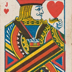 Jack of Hearts (red), from the Playing Cards series (N84) for Duke brand cigarettes, 1888