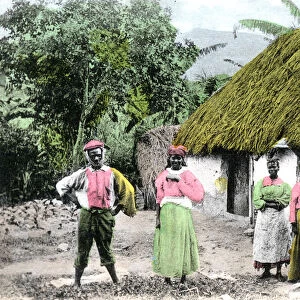 A Jamaican village, c1900s