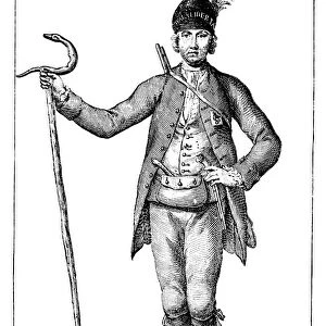 James Boswell, esq in the dress of an armed Corsican Chief, 1769. Artist: James Wale