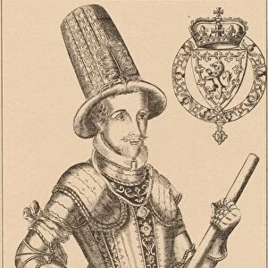 James VI of Scotland, James I of England and Ireland (1566-1625), 1889 Artist: James Stirling
