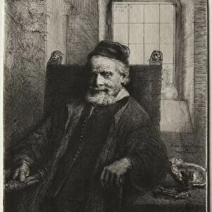 Jan Lutma, Goldsmith, 1656. Creator: Rembrandt van Rijn (Dutch, 1606-1669)