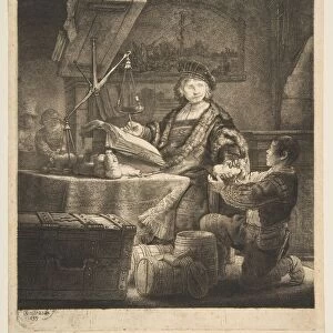 Jan Uytenbogaert (The Gold Weigher), 1639. Creator: Rembrandt Harmensz van Rijn