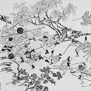 A Japanese artists picture of Japans invasion of Korea in 1592 (1907)