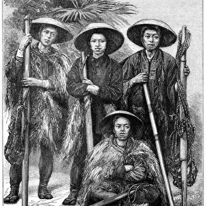 Japanese peasants, 1895. Artist: Armand Kohl