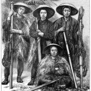 Japanese peasants, 1895. Artist: Armand Kohl