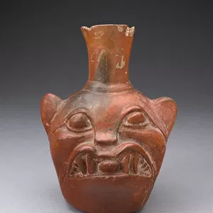 Jar in the Form of a Jaguar Head, A. D. 700 / 1000. Creator: Unknown