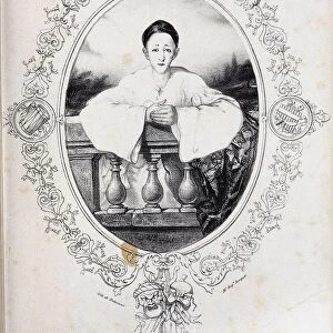 Jean-Gaspard Deburau as Pierrot, 1845. Artist: Bouquet, Auguste (1810-1846)