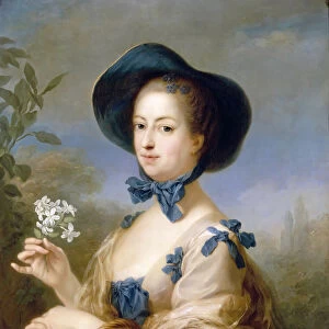 Jeanne-Antoinette Poisson, marquise de Pompadour (Belle Jardiniere). Artist: Van Loo, Carle (1705-1765)