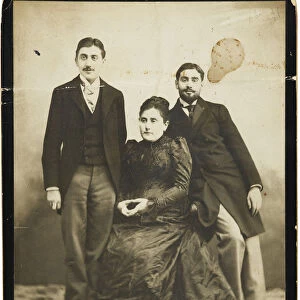 Jeanne Proust nee Weil and her two sons Marcel and Robert