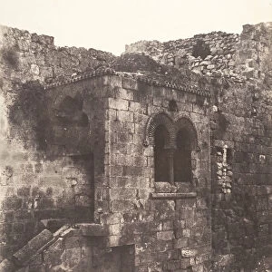 Jerusalem, Escalier arabe de Sainte-Marie-la-Grande, 1854. Creator: Auguste Salzmann