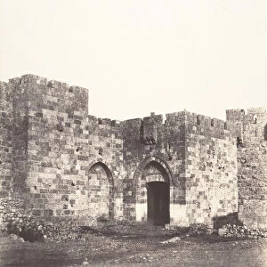 Jerusalem, Porte de Jaffa, Vue generale, 1854. Creator: Auguste Salzmann