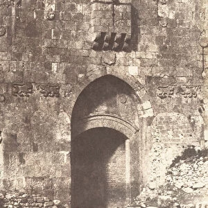 Jerusalem, Porte Saint-etienne, Vue exterieure, 1854