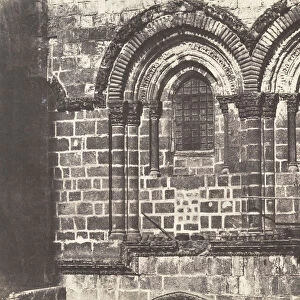 Jerusalem, Saint-Sepulcre, Partie superieure de la facade, 1854