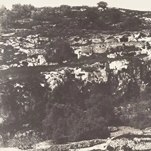 Jerusalem, Vallee de Hinnom, Details du flanc droit, 2, 1854