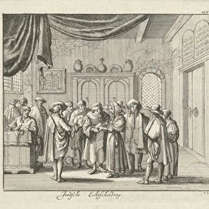 Jewish Divorce. Artist: Luyken, Jan (Johannes) (1649-1712)