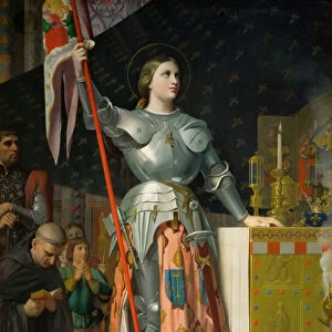 Joan of Arc at the Coronation of Charles VII in the Cathedral at Reims. Artist: Ingres, Jean Auguste Dominique (1780-1867)