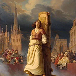 Joan of Arcs Death at the Stake, 1843. Artist: Stilke, Hermann (Anton) (1803-1860)