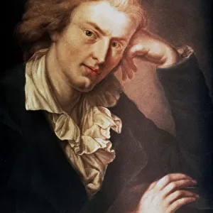 Johann Christoph Friedrich Von Schiller, German poet, dramatist and historian, c1785. Artist: Anton Graff