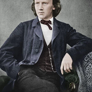 Johannes Brahms (1833-1897), German composer and pianist, c1866