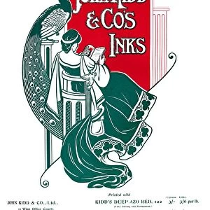 John Kidd & Cos Inks advert, 1907
