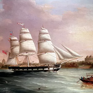 John Wood Approaching Bombay, c1850. Artist: Joseph Heard