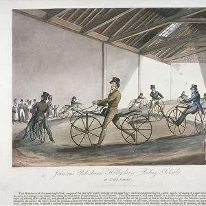 Johnsons Pedestrian Hobbyhorse Riding School, the Strand, Westminster, London, 1819