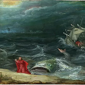 Jonah and the Whale, 17th century. Creator: Anonymous
