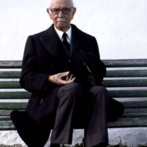 Jose Maria Peman (1898-1981), Spanish writer, photo, 1980