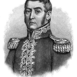Jose de San Martin, 19th century Argentine general and independence leader, (1901)