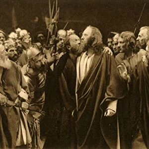 Judas betrays his master, 1922. Creator: Henry Traut