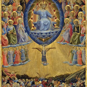 The Last Judgment (Winged Altar, Central Panel), Early 15th century. Artist: Botticelli, Sandro (1445-1510)