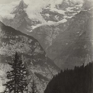 Jungfrau, View from Mürren, Switzerland, c. 1860s. Creator: Charles Soulier (French