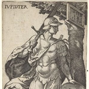 Jupiter from The Gods Who Preside Over the Planets, 1528. Creator: Master I. B