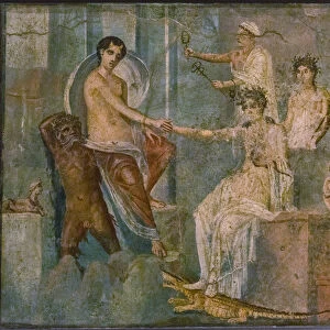 Jupiter and Io, 1st H. 1st cen. AD. Creator: Roman-Pompeian wall painting