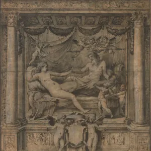 Jupiter and Juno: Study for the Furti di Giove Tapestries, ca. 1532-35