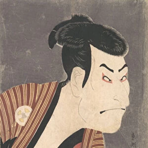 Kabuki Actor Otani Oniji III as Yakko Edobei in the Play The Colored Reins of a