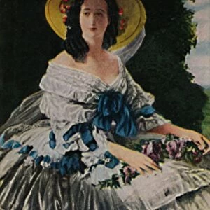 Kaiserin Eugenie 1826-1920. - Gemalde von Winterhalter, 1934