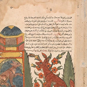 Kalila Visits the Imprisoned Dimna, Folio from a Kalila wa Dimna, 18th century
