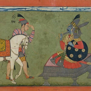 Kalki Avatar, the Future Incarnation of Vishnu, ca. 1700-1710. Creator: Unknown