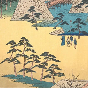 Kameyama, ca. 1840. ca. 1840. Creator: Ando Hiroshige