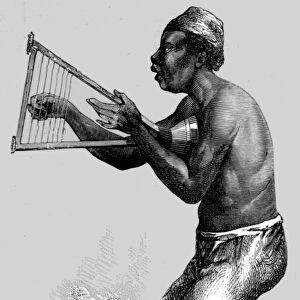 Kan-Gro Kenikbah, or Harpist; An Excursion in Dahomey, 1871. Creator: J. Alfred Skertchly