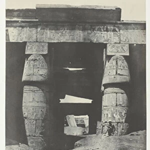Karnak, Portique du Temple de Khons;Thebes, 1849 / 51, printed 1852