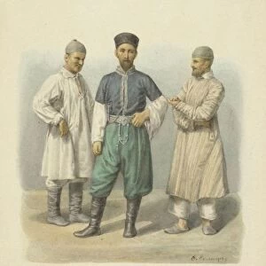 Kazan Tatars of 1869 (From the series Clothing of the Russian state), 1869