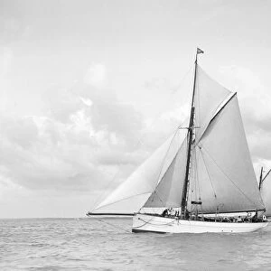 The ketch Aphrodite under sail, 1912. Creator: Kirk & Sons of Cowes