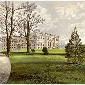 Kimbolton Castle, Huntingdonshire, home of the Duke of Manchester, c1880