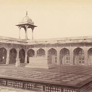 King Akbars Tomb, Agra, 1860s-70s. Creator: Unknown