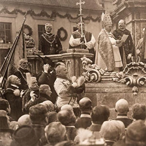 King Charles IV, taking his coronation oath …in Budapest on 30 December 1916, 1916